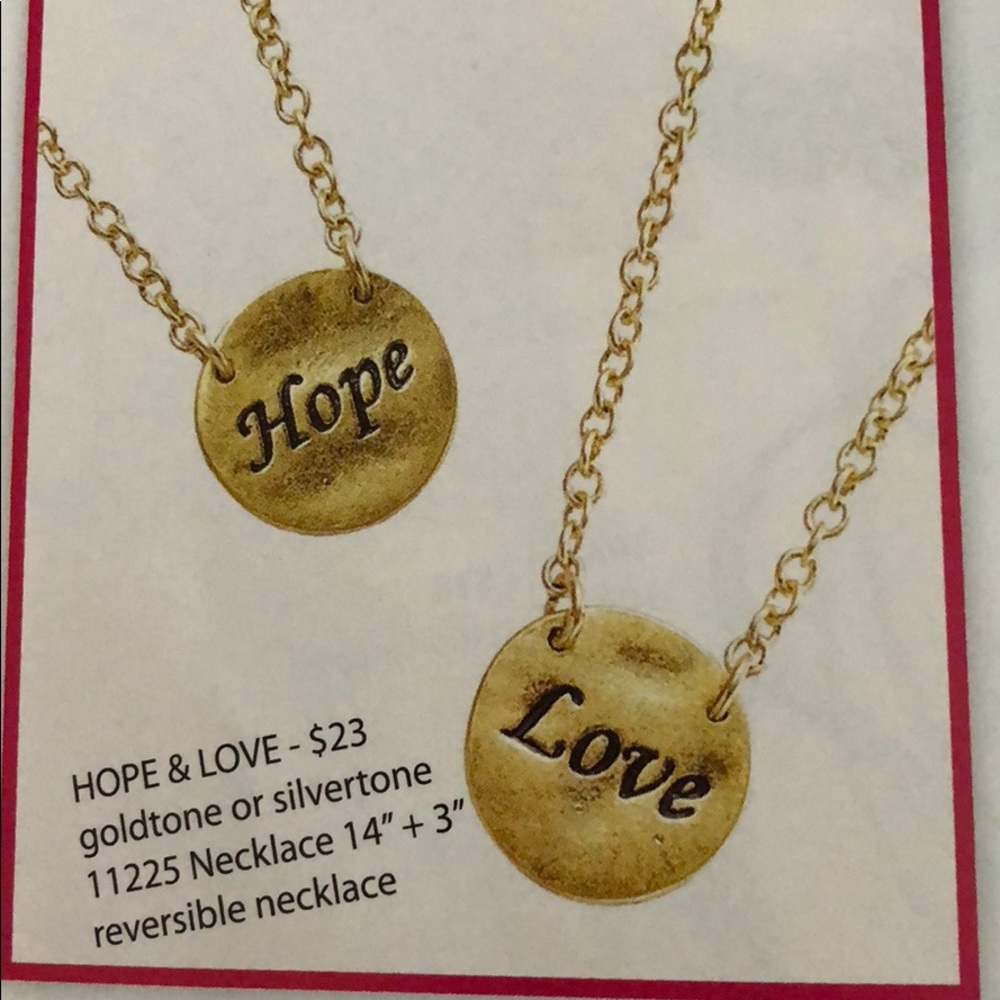 Hope and love necklace
